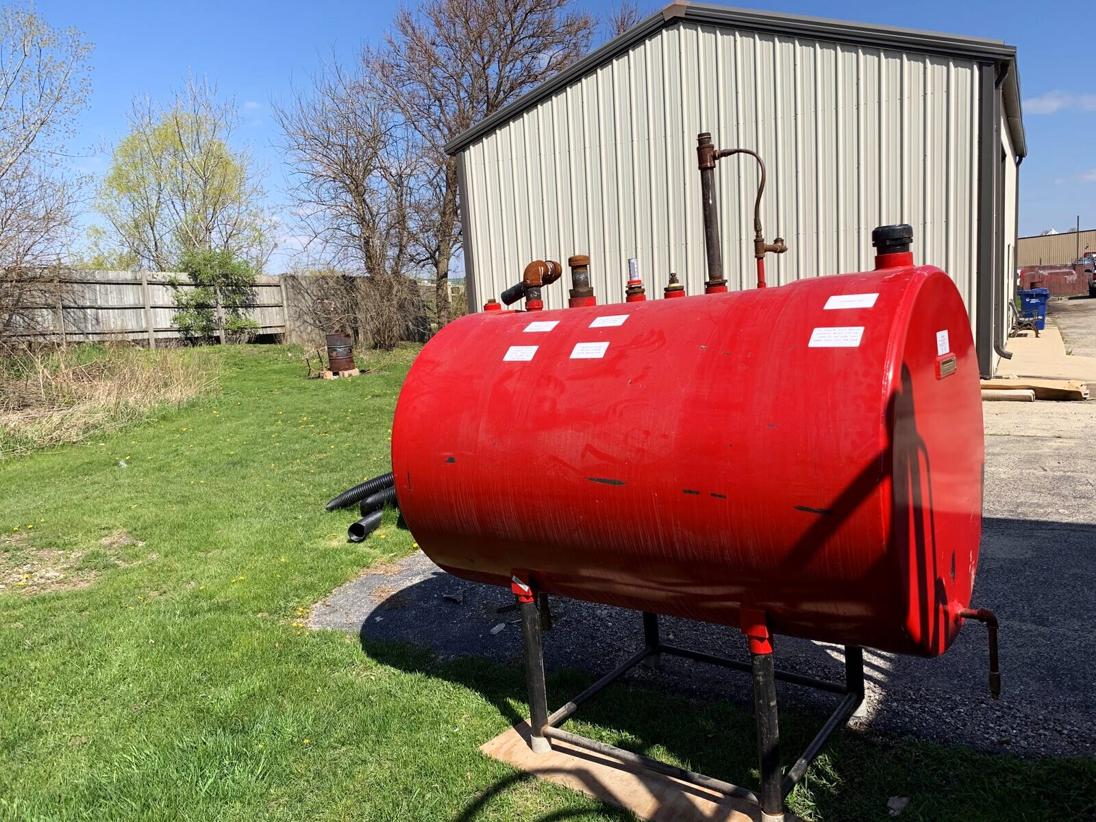Custom skid-mounted fuel storage tank configured by KPM